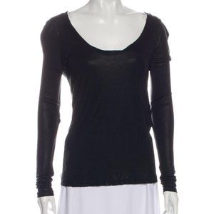 MCQ ALEXANDER MCQUEEN Scoop Neck Long Sleeve Top